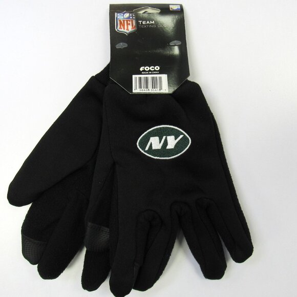 New York Jets Men's Winter Texting Gloves Officially Licensed NFL Gear NEW - Picture 2 of 5